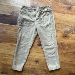 Talbots Cotton Canvas Cargo Slim Leg Ankle Pants Casual